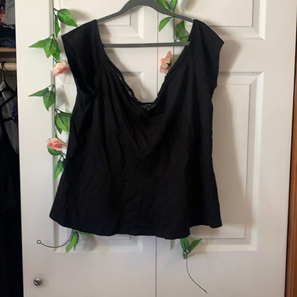 Black Off The Shoulder Blouse